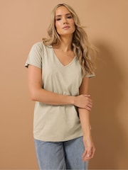 Long Tall Sally Pink 100% Cotton V-Neck T-Shirts 3 Pack - Image 3 of 8