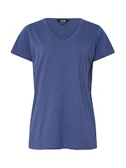 Long Tall Sally Pink 100% Cotton V-Neck T-Shirts 3 Pack - Image 8 of 8