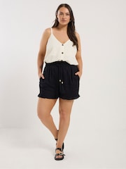 Yours Curve Natural Button Woven Cami - Image 2 of 5