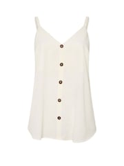 Yours Curve Natural Button Woven Cami - Image 5 of 5