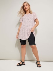 Yours Curve Pink Broderie Anglaise Top - Image 3 of 5
