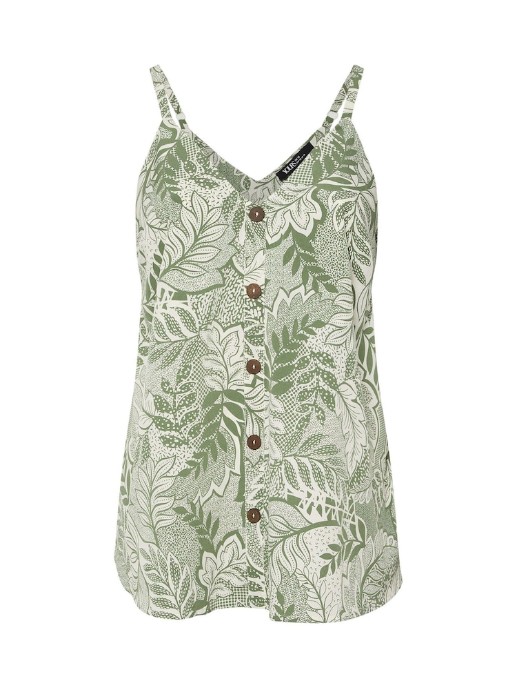 Verde - Yours Curve Button Woven Cami - Imagem 5 de 5