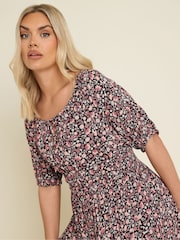 Yours Curve Black Boho Midaxi Dress - Image 4 of 5