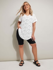 Yours Curve White Broderie Anglaise Top - Image 2 of 5