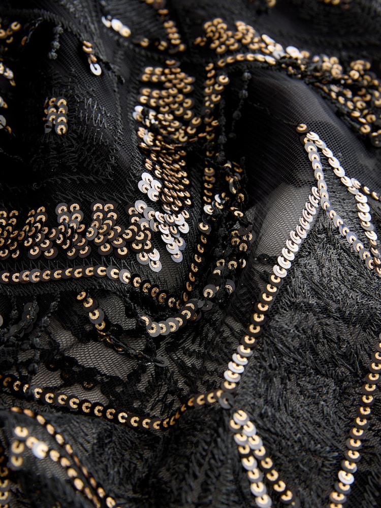 Black N. Premium Beaded Midi Skirt - Image 2 of 3
