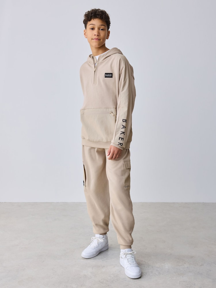 Baker by Ted Baker Stone Funnel Neck Hoodie and Joggers Set - Image 1 of 21