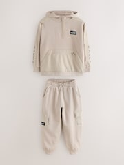 Baker by Ted Baker Stone Funnel Neck Hoodie and Joggers Set - Image 15 of 21