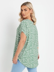 Yours Curve Floral Textured Top - Bild 3 von 6