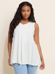 Yours Curve White Jacquard Vest - Image 4 of 5