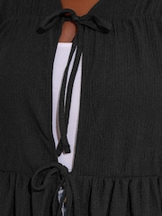Yours Curve Black Sleeveless Peasant Top - Image 4 of 5