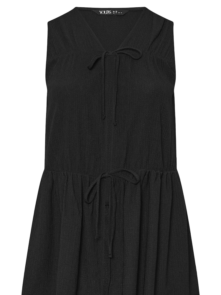 Yours Curve Black Sleeveless Peasant Top - Image 5 of 5 Yours Curve Black Sleeveless Peasant Top - Image 5 of 5