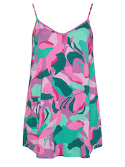 Yours Curve Pink Lace Insert V Cami - Image 2 of 2