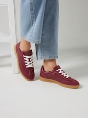 Long Tall Sally Red Retro Trainers - Image 1 of 5