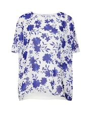 Yours Curve Blue London Cape Top - Image 5 of 5