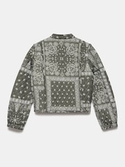 Mint Velvet Green Print Quilted Jacket - Image 8 of 8