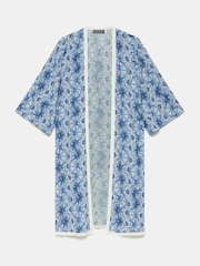 Mint Velvet Blue Printed Long Robe - Image 6 of 8