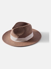 Mint Velvet Brown Fedora Hat - Image 3 of 5