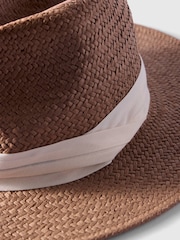 Mint Velvet Brown Fedora Hat - Image 5 of 5