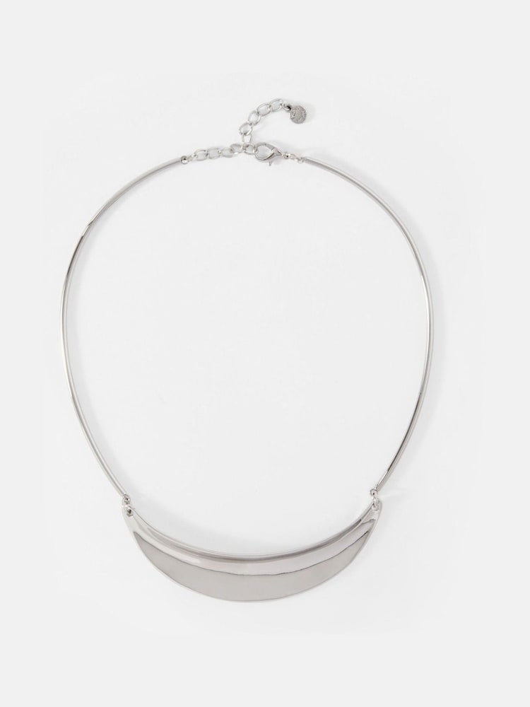 Mint Velvet Silver Tone Collar Necklace - Image 1 of 4