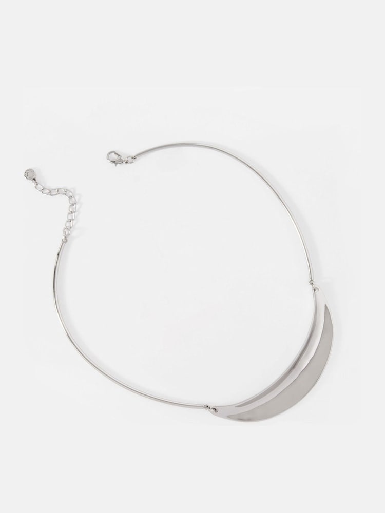 Mint Velvet Silver Tone Collar Necklace - Image 2 of 4