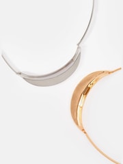 Mint Velvet Silver Tone Collar Necklace - Image 3 of 4