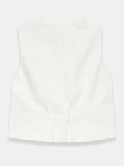 Mint Velvet White Tailored Waistcoat - Image 6 of 6