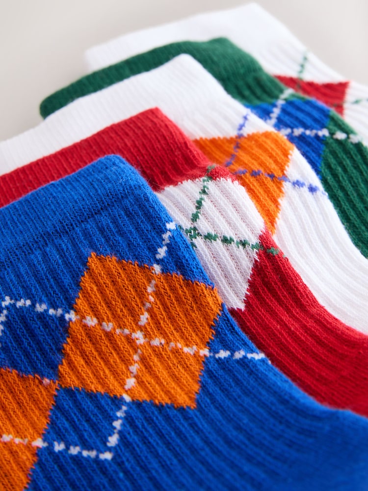 Multi Ribbed Socks 5 Pack - Image 2 of 3 Multi Ribbed Socks 5 Pack - Image 2 of 3