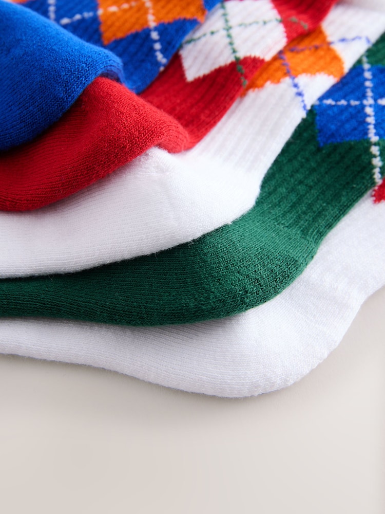 Multi Ribbed Socks 5 Pack - Image 3 of 3 Multi Ribbed Socks 5 Pack - Image 3 of 3