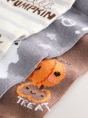 Schwarz/Grau - Cotton Rich Halloween Socks 3 Pack - Bild 2 von 3