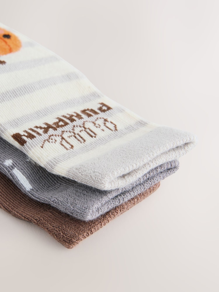 Schwarz/Grau - Cotton Rich Halloween Socks 3 Pack - Bild 3 von 3