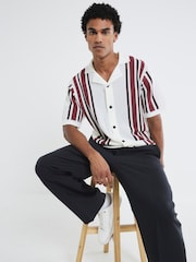 River Island White Textured Stripe Shirt - Image 1 of 3