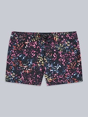 Animal Charcoal Black Womens Lenora Printed Quick Drying Board Shorts - Image 1 of 4