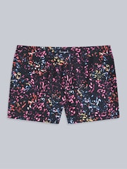 Preto de carvão - Shorts femininos de secagem rápida estampados Lenora da Animal - Imagem 6 de 8