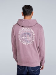 Animal Light Purple Mens River Hoodie - Image 2 of 4