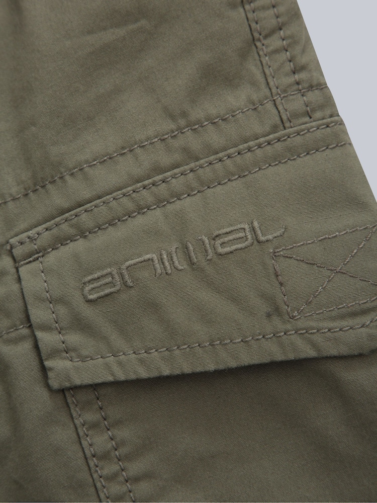 Animal Green Mens 100% Cotton Atlantis Cargo Shorts - Image 8 of 8