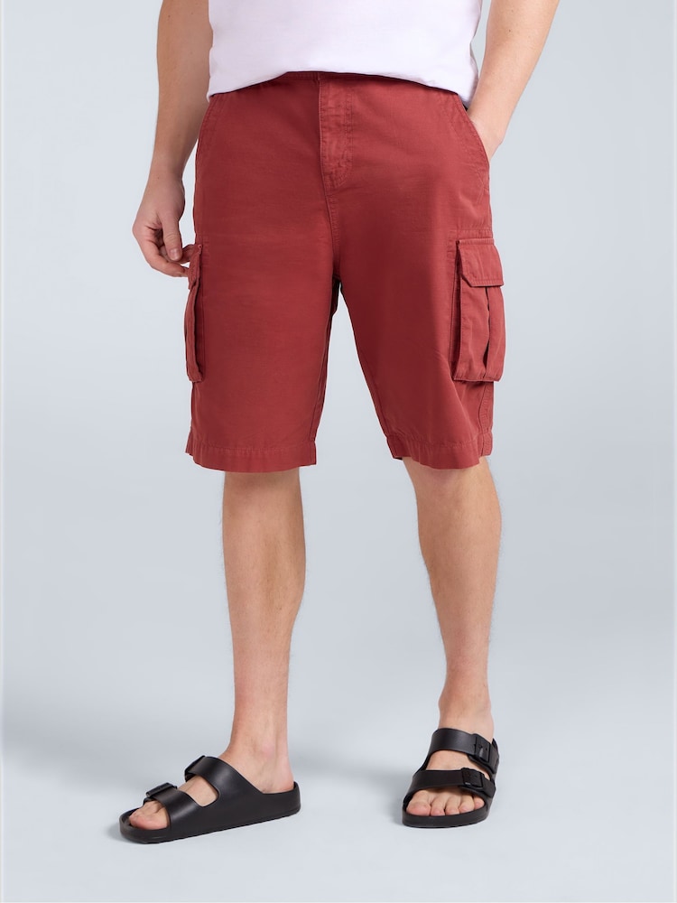 Animal Purple Mens Haze 100% Cotton Cargo Shorts - Image 2 of 9