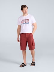 Animal Purple Mens Haze 100% Cotton Cargo Shorts - Image 4 of 9