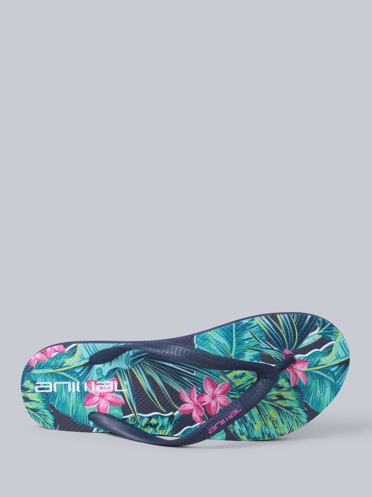 Animal Pink Womens Oceana Printed Flip Flop Sandals - Image 2 of 5