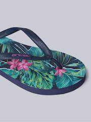 Animal Pink Womens Oceana Printed Flip Flop Sandals - Image 4 of 5