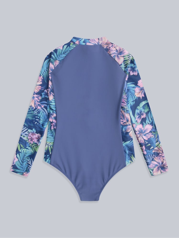 Morado - Animal Kids Gala Quick Drying Surfsuit - Imagen 2 de 5