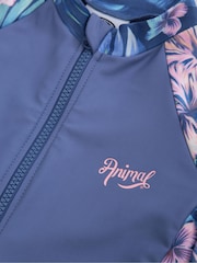 Morado - Animal Kids Gala Quick Drying Surfsuit - Imagen 3 de 5