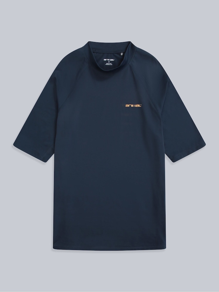 Animal Blue Mens Kai Quick Drying Rash Vest - Image 1 of 4