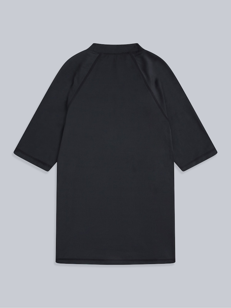 Animal Charcoal Black Mens Kai Quick Drying Rash Vest - Image 2 of 4
