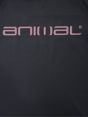 Animal Charcoal Black Mens Kai Quick Drying Rash Vest - Image 4 of 4