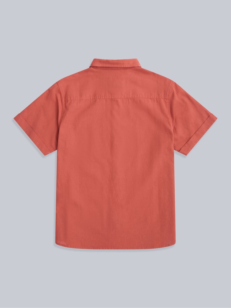 Alaranjado - Camisa masculina Animal Bayside - Imagem 2 de 4