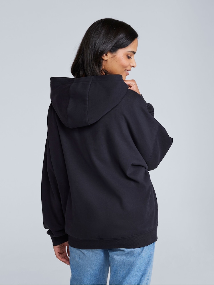 Animal Black Womens Idol Drop Shoulder Hoodie - Image 2 of 4