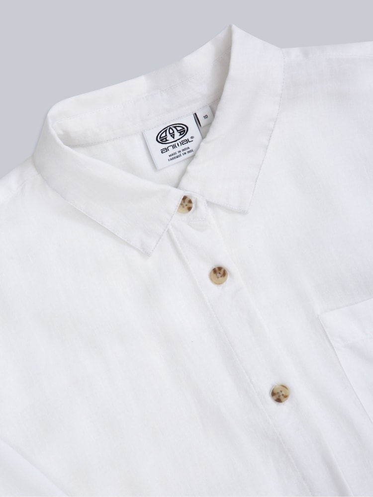 Animal White Womens Seya Beach Shirt - Image 3 of 3