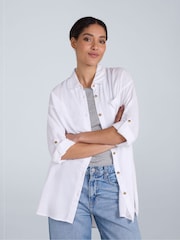 Branco - Camisas de praia Seya para mulheres Animal - Imagem 4 de 7