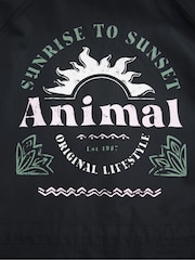 Animal Black Womens Hazey Waterproof Beach Parka - Image 4 of 5