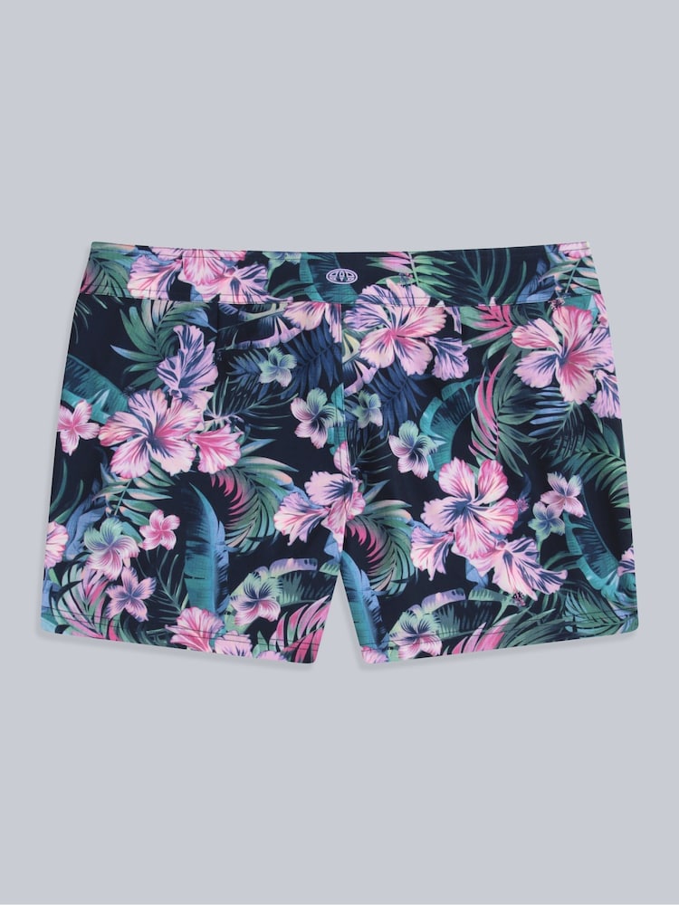 Animal Blue Womens Lenora Printed Quick Drying Board Shorts - Image 2 of 4